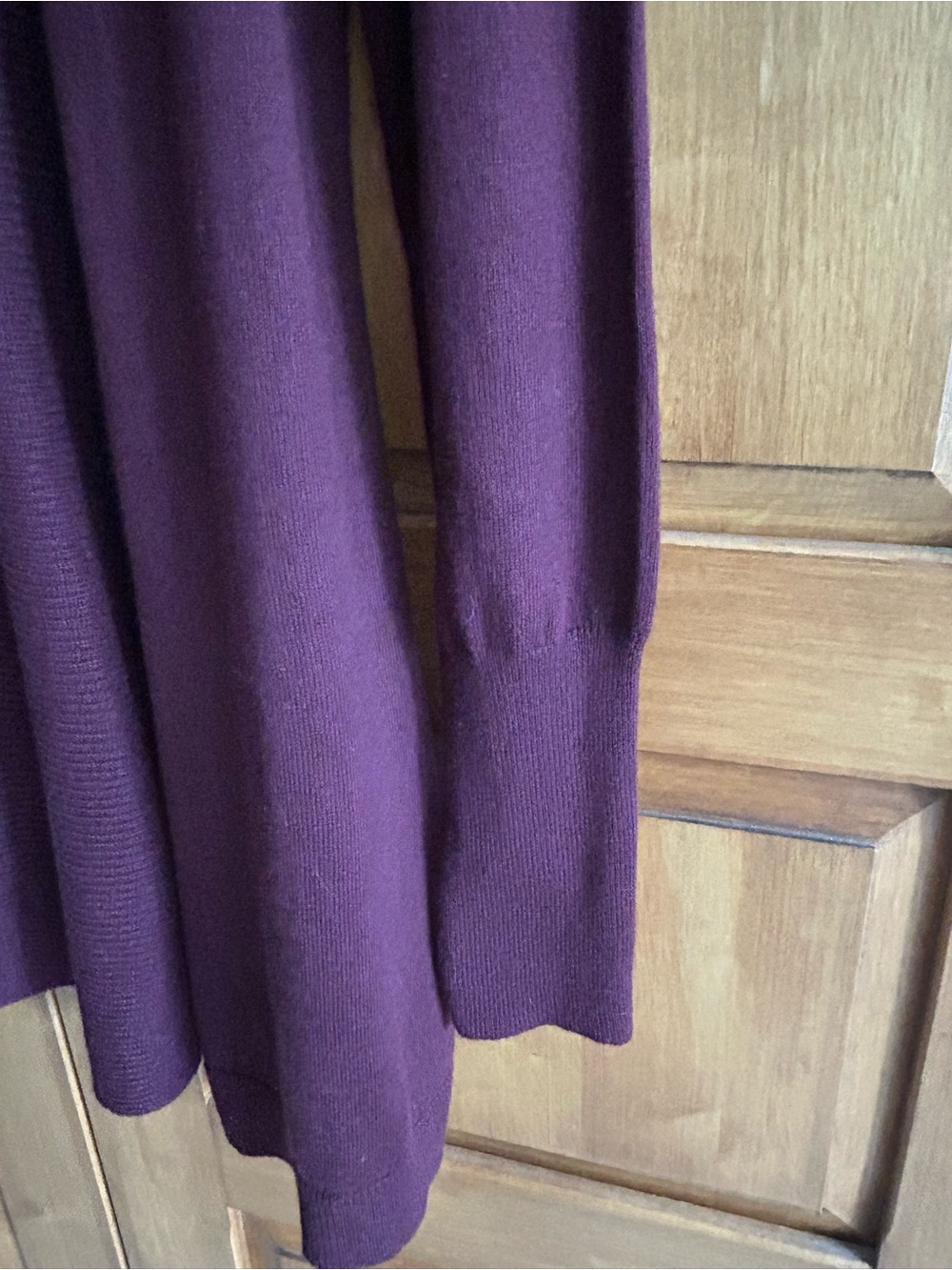 NWT Worthington Open Front Maroon Tunic Cardigan Size Large - Picture 5 of 6